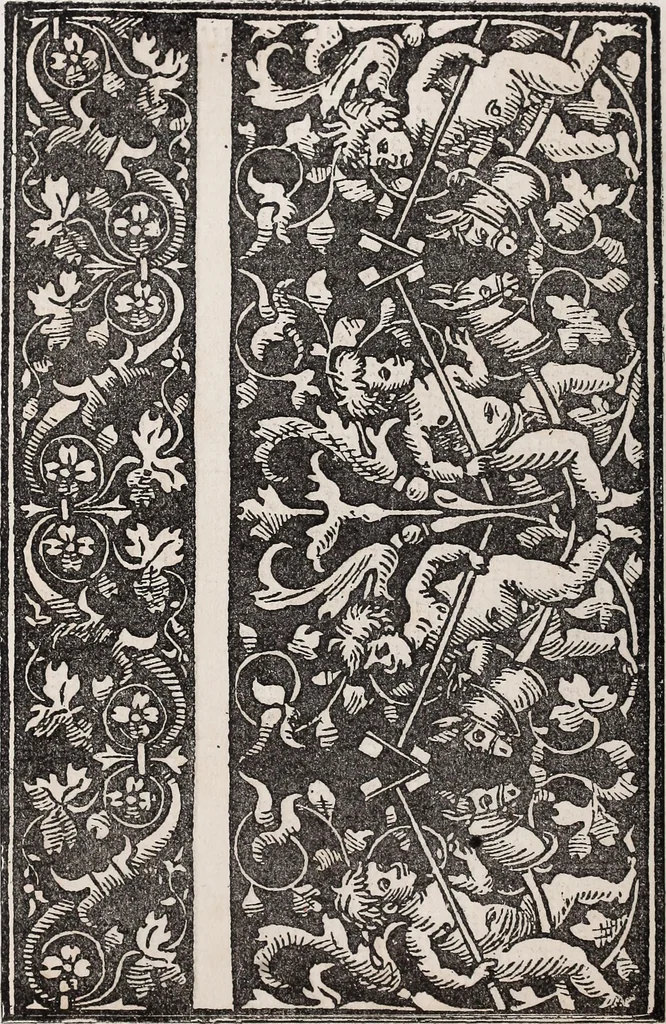 An illustration from Patrons de broderie et de lingerie du XVIe siècle, 1872, leaf 117