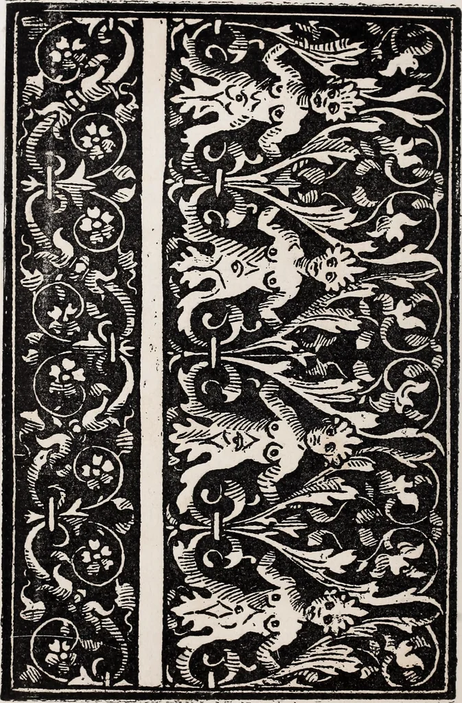 An illustration from Patrons de broderie et de lingerie du XVIe siècle, 1872, leaf 121