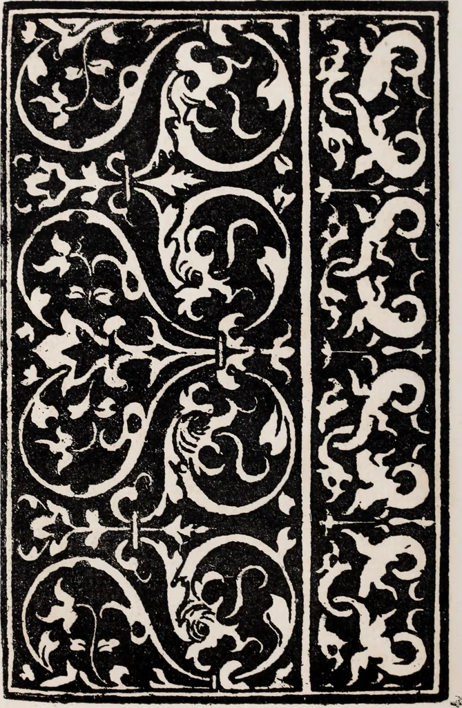 An illustration from Patrons de broderie et de lingerie du XVIe siècle, 1872, leaf 125