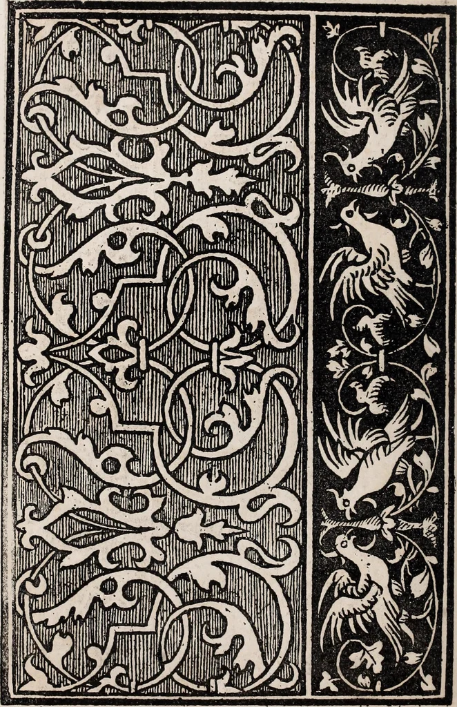 An illustration from Patrons de broderie et de lingerie du XVIe siècle, 1872, leaf 131