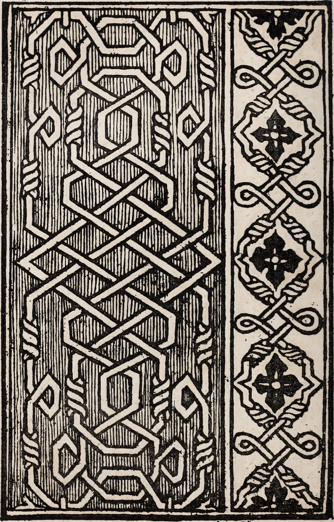 An illustration from Patrons de broderie et de lingerie du XVIe siècle, 1872, leaf 135