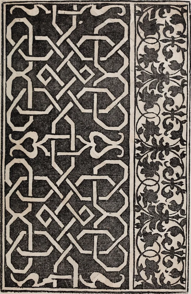 An illustration from Patrons de broderie et de lingerie du XVIe siècle, 1872, leaf 136