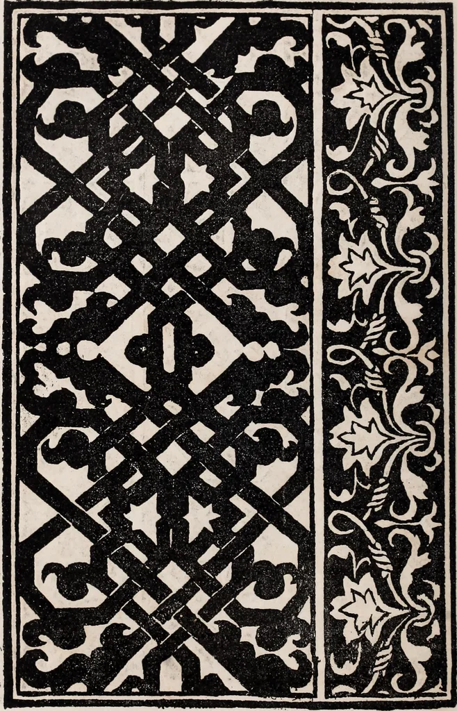 An illustration from Patrons de broderie et de lingerie du XVIe siècle, 1872, leaf 137