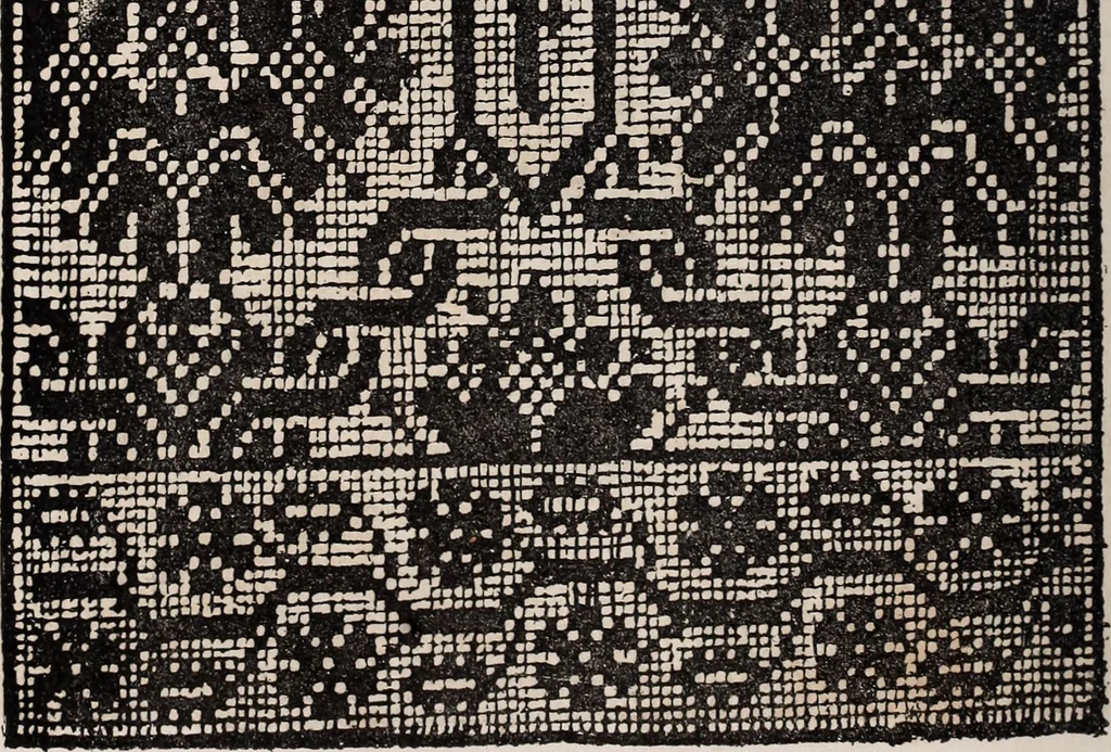 An illustration from Patrons de broderie et de lingerie du XVIe siècle, 1872, leaf 145