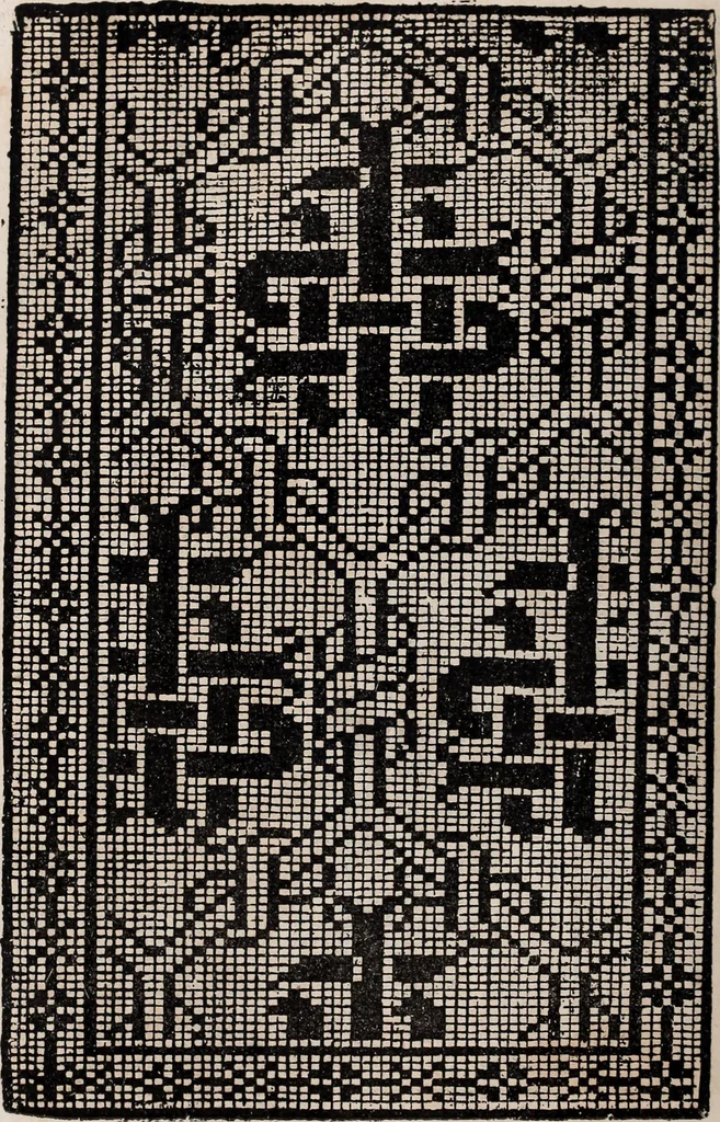 An illustration from Patrons de broderie et de lingerie du XVIe siècle, 1872, leaf 147