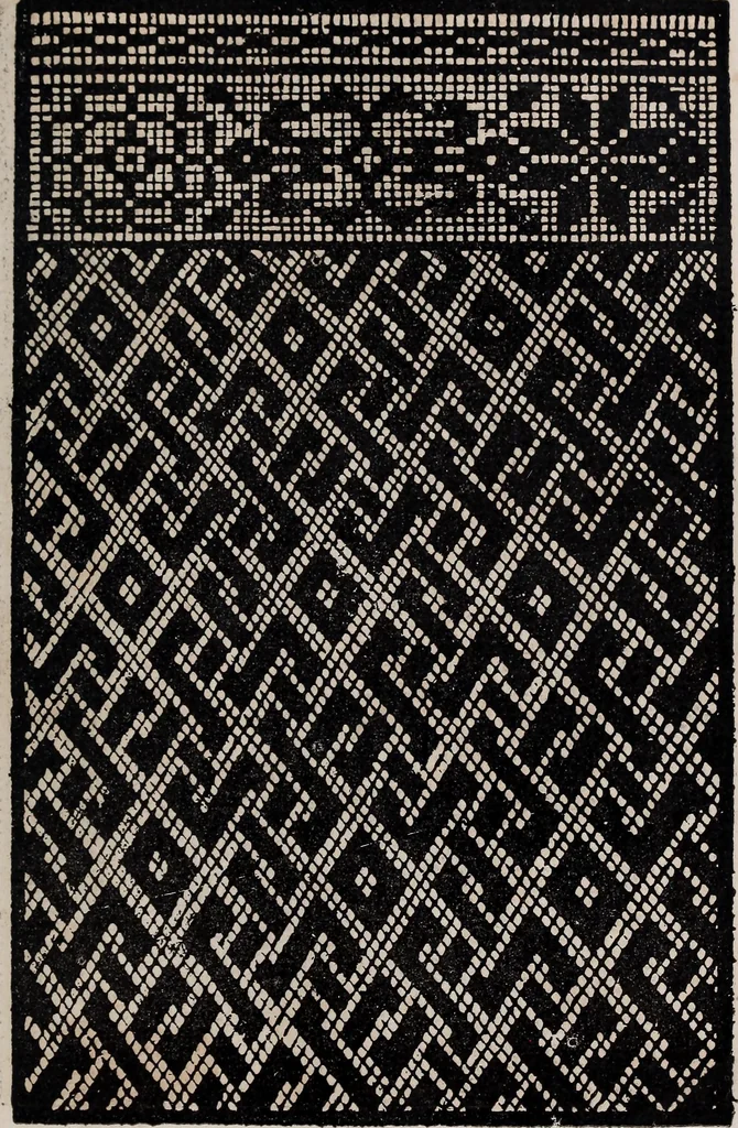 An illustration from Patrons de broderie et de lingerie du XVIe siècle, 1872, leaf 148