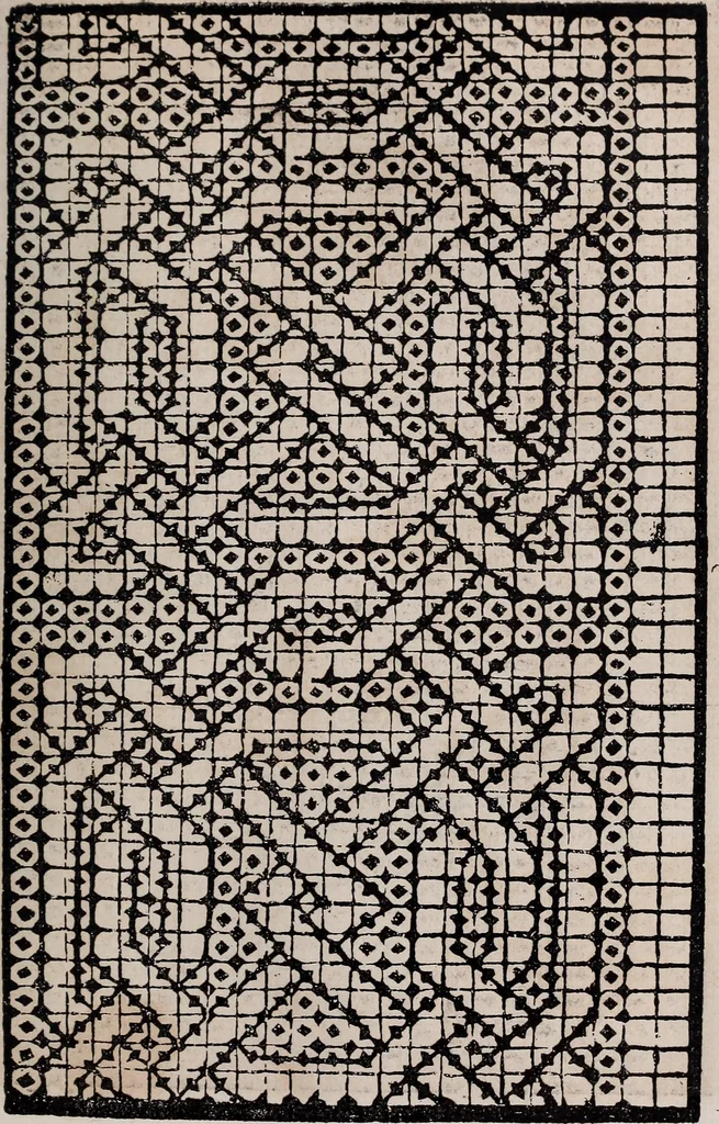 An illustration from Patrons de broderie et de lingerie du XVIe siècle, 1872, leaf 150