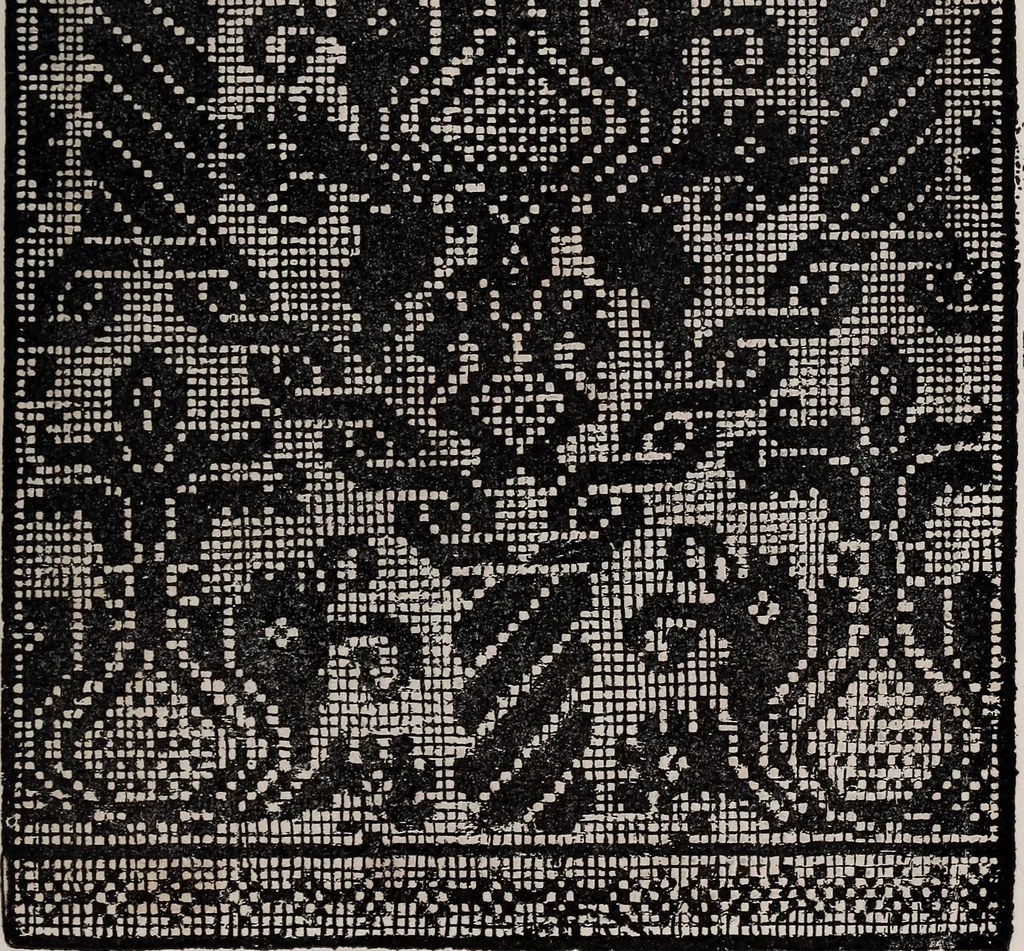 An illustration from Patrons de broderie et de lingerie du XVIe siècle, 1872, leaf 154