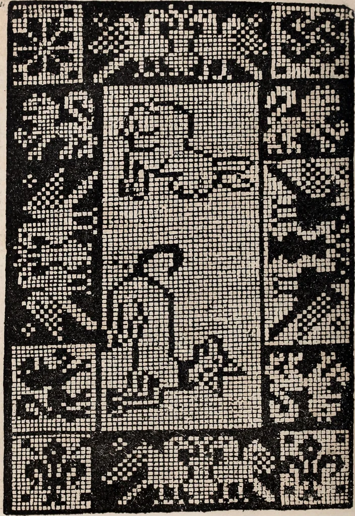 An illustration from Patrons de broderie et de lingerie du XVIe siècle, 1872, leaf 157