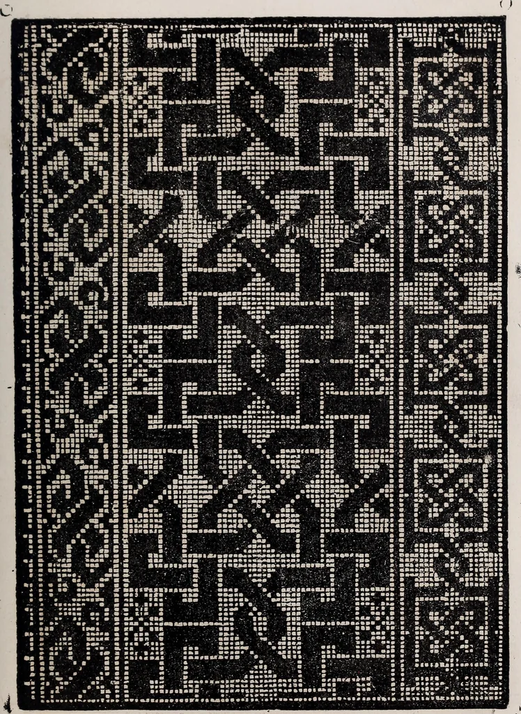 An illustration from Patrons de broderie et de lingerie du XVIe siècle, 1872, leaf 158