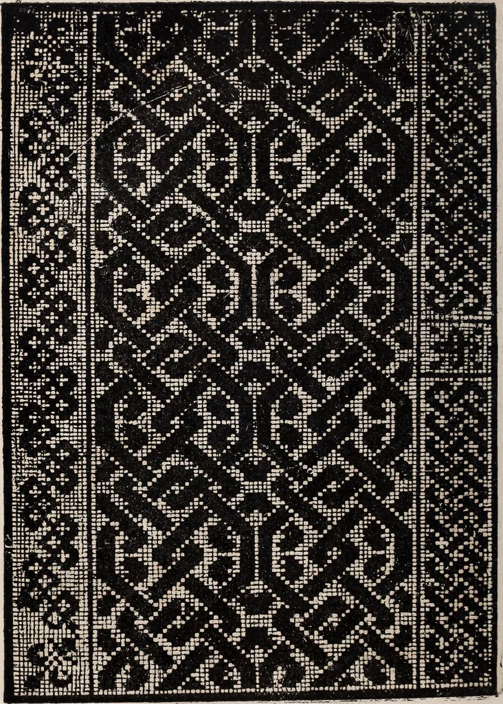 An illustration from Patrons de broderie et de lingerie du XVIe siècle, 1872, leaf 159