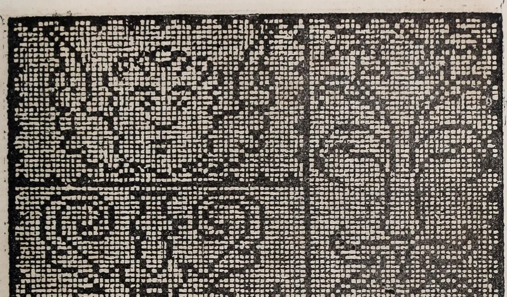 An illustration from Patrons de broderie et de lingerie du XVIe siècle, 1872, leaf 164