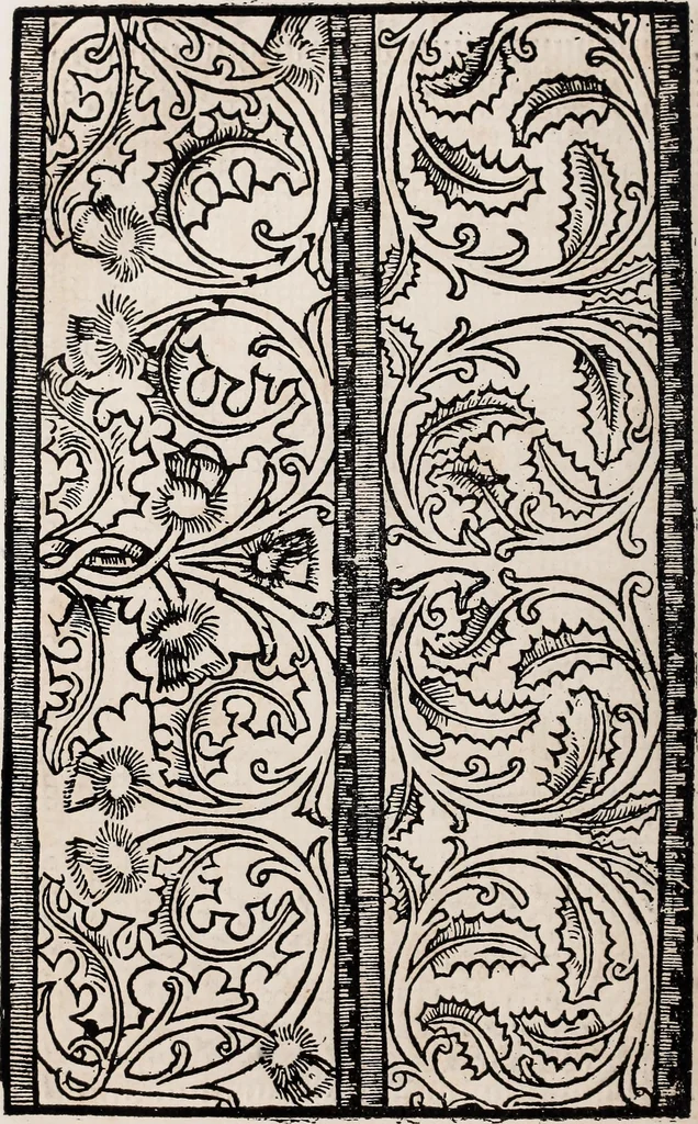 An illustration from Patrons de broderie et de lingerie du XVIe siècle, 1872, leaf 39