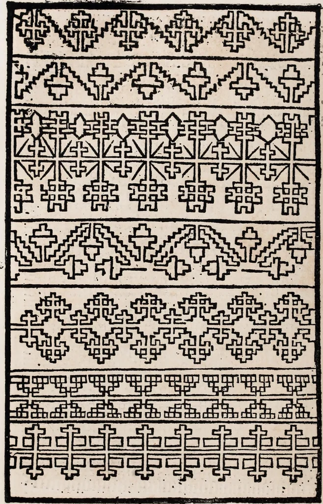 An illustration from Patrons de broderie et de lingerie du XVIe siècle, 1872, leaf 51