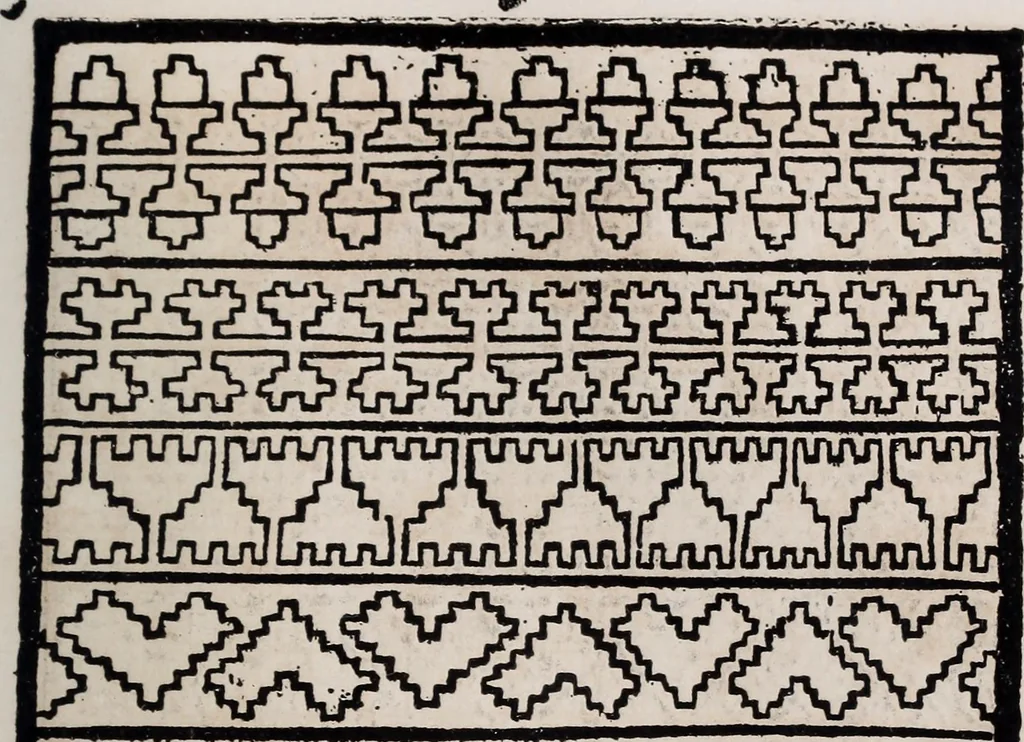 An illustration from Patrons de broderie et de lingerie du XVIe siècle, 1872, leaf 52