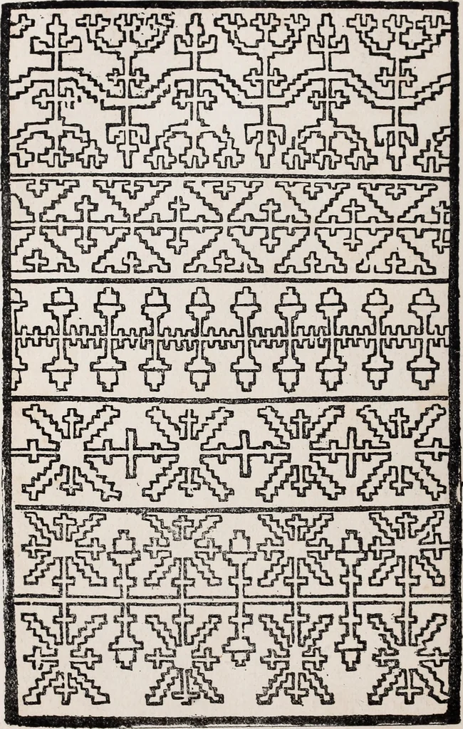 An illustration from Patrons de broderie et de lingerie du XVIe siècle, 1872, leaf 71