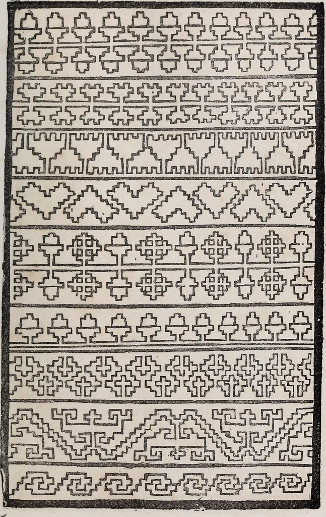 An illustration from Patrons de broderie et de lingerie du XVIe siècle, 1872, leaf 72