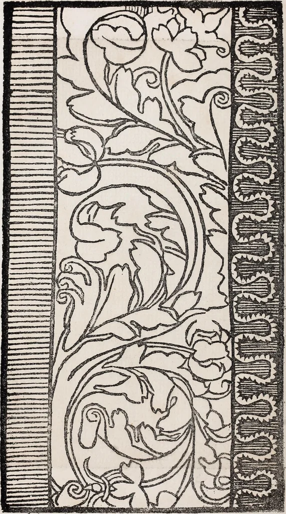 An illustration from Patrons de broderie et de lingerie du XVIe siècle, 1872, leaf 95