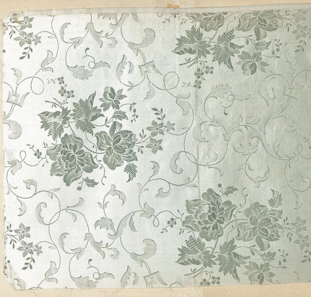An illustration from Pattern book of silks and damasks, 1700, leaf 10