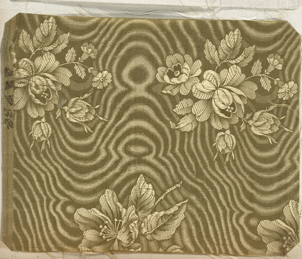 An illustration from Pattern book of silks and damasks, 1700, leaf 102