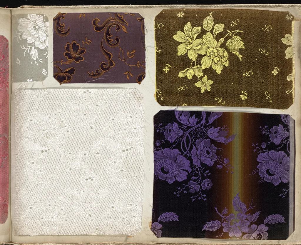 An illustration from Pattern book of silks and damasks, 1700, leaf 106