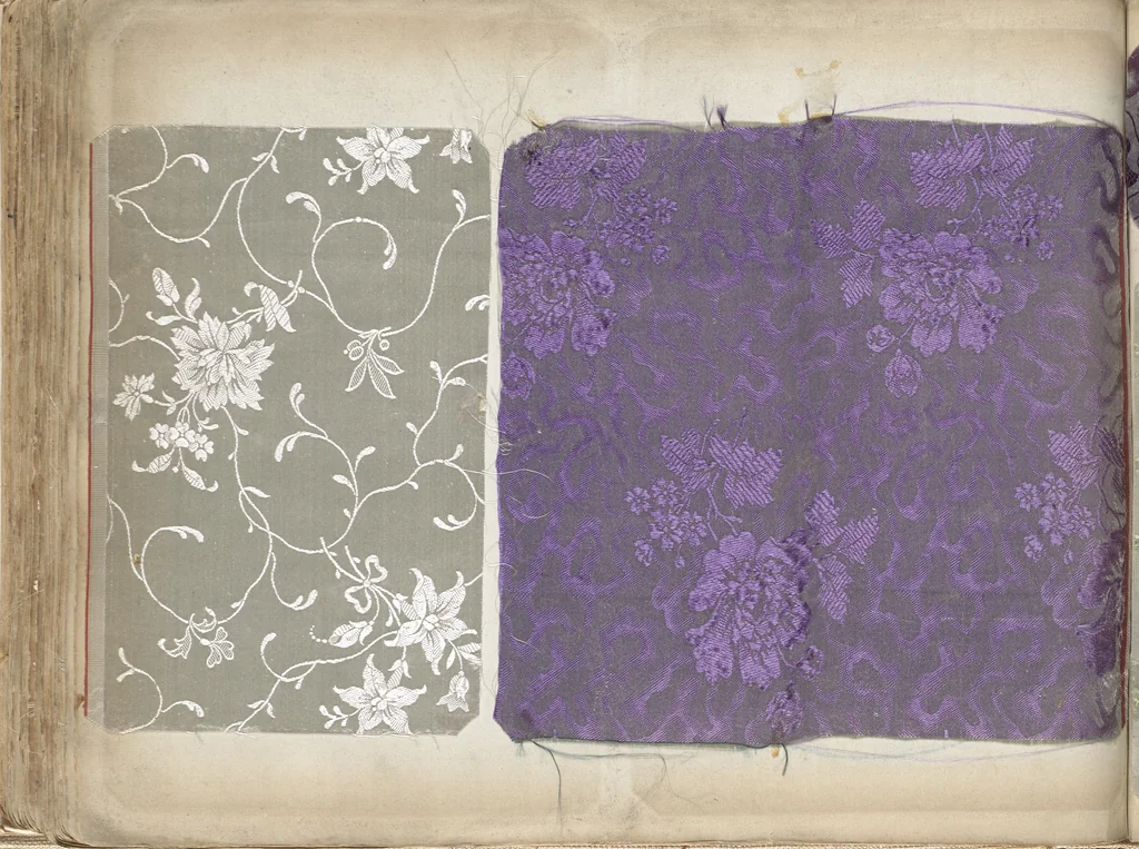 An illustration from Pattern book of silks and damasks, 1700, leaf 107