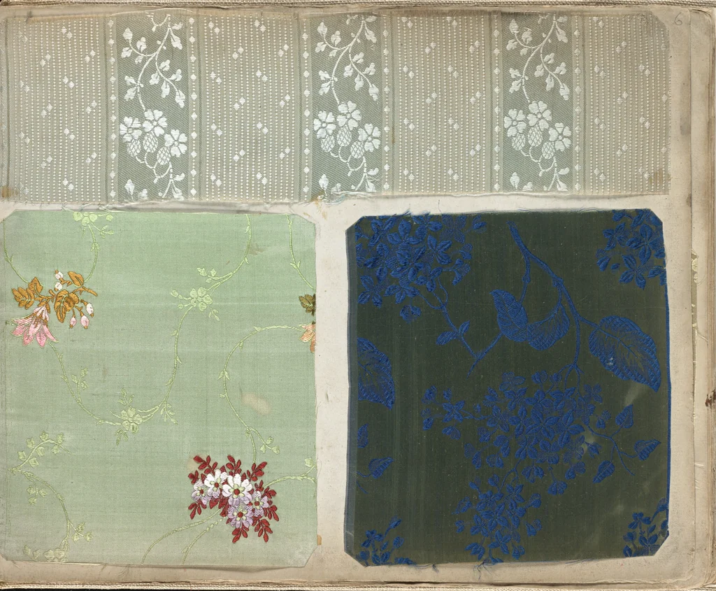 An illustration from Pattern book of silks and damasks, 1700, leaf 110