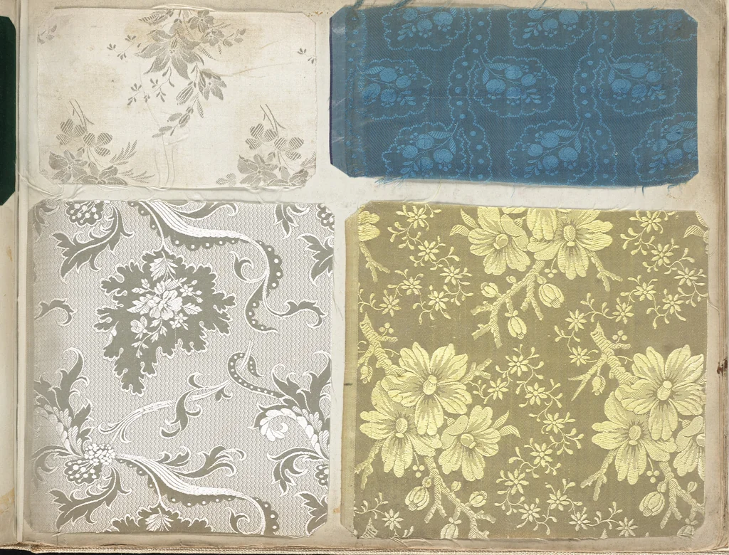 An illustration from Pattern book of silks and damasks, 1700, leaf 112