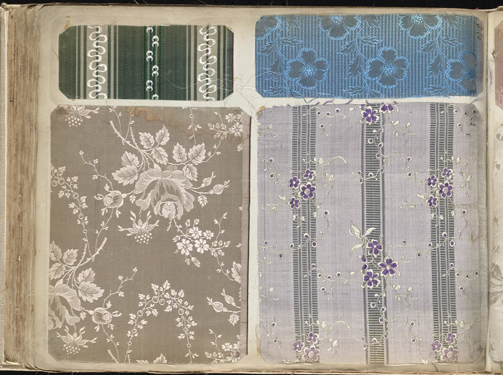 An illustration from Pattern book of silks and damasks, 1700, leaf 113
