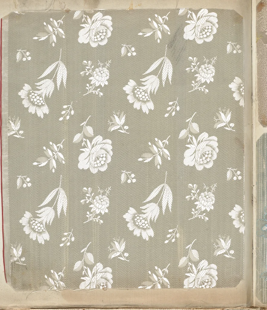 An illustration from Pattern book of silks and damasks, 1700, leaf 117