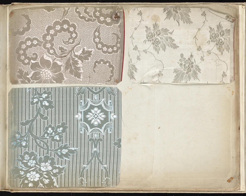 An illustration from Pattern book of silks and damasks, 1700, leaf 118