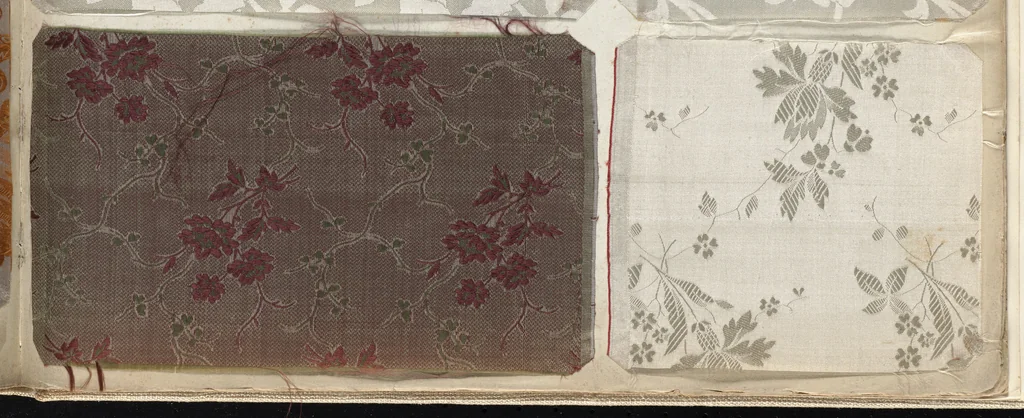An illustration from Pattern book of silks and damasks, 1700, leaf 120