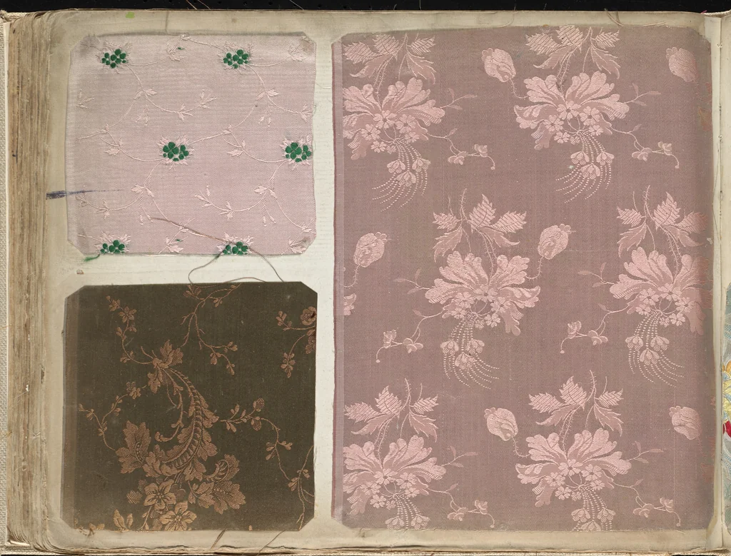 An illustration from Pattern book of silks and damasks, 1700, leaf 121