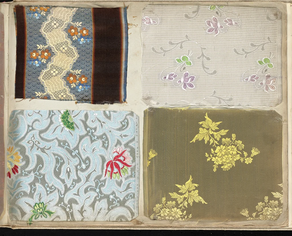 An illustration from Pattern book of silks and damasks, 1700, leaf 122