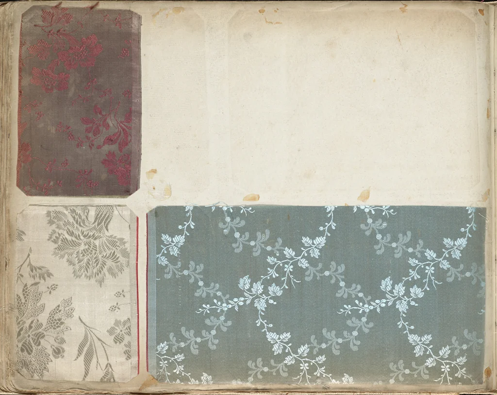 An illustration from Pattern book of silks and damasks, 1700, leaf 123