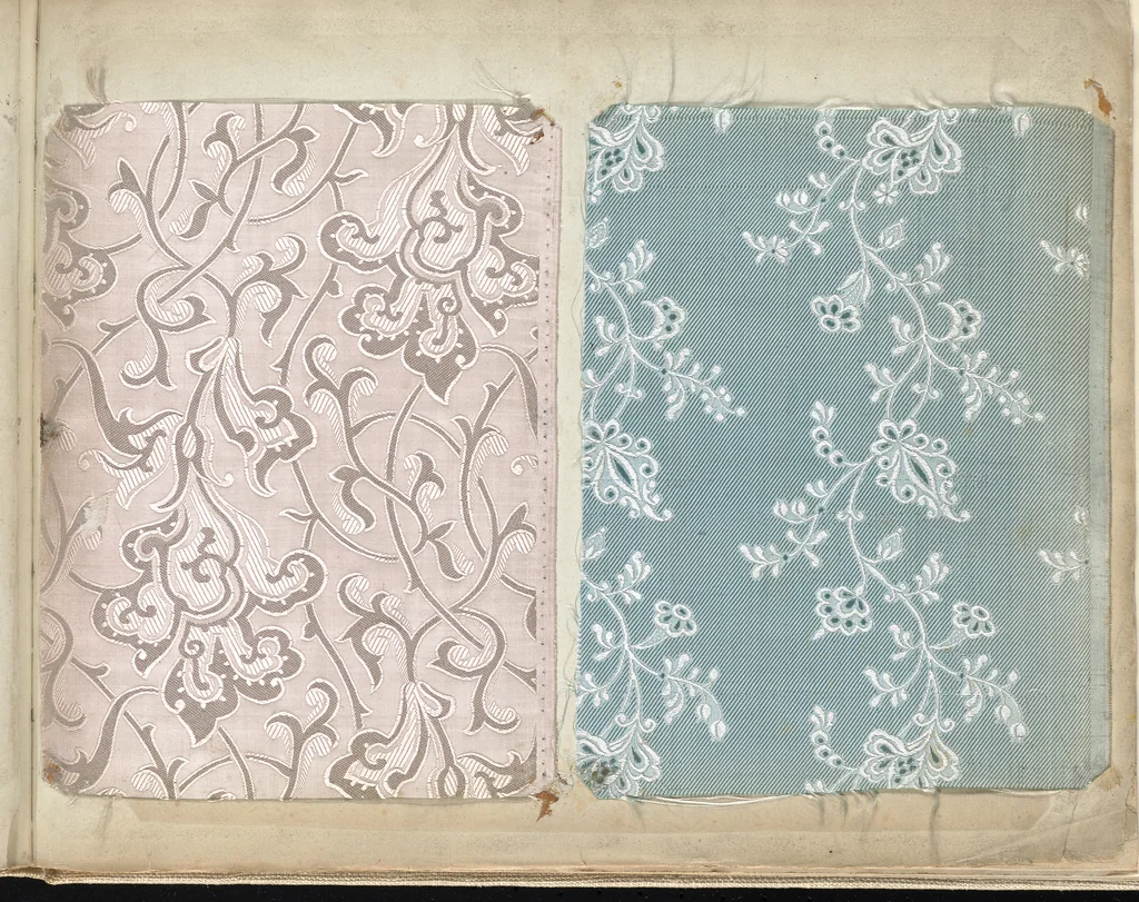 An illustration from Pattern book of silks and damasks, 1700, leaf 126
