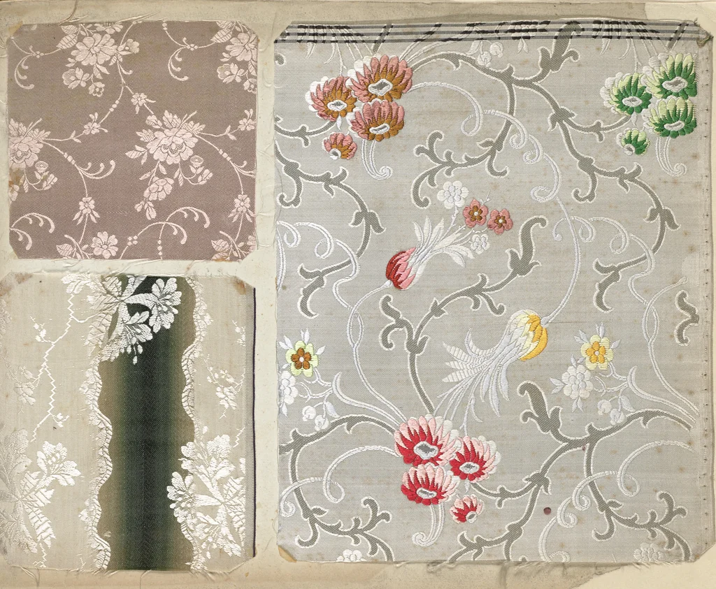 An illustration from Pattern book of silks and damasks, 1700, leaf 128