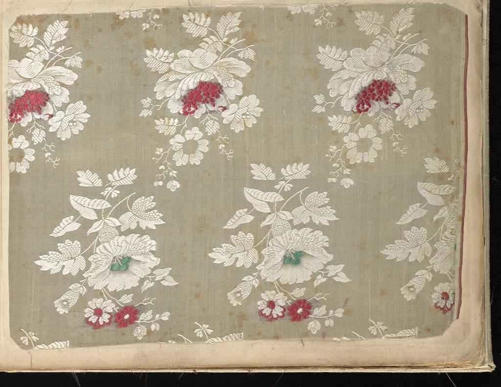 An illustration from Pattern book of silks and damasks, 1700, leaf 14