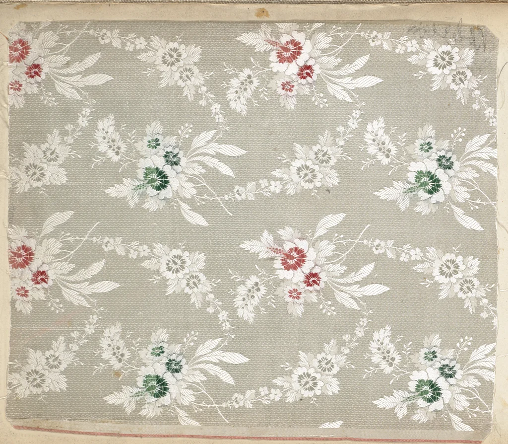 An illustration from Pattern book of silks and damasks, 1700, leaf 15