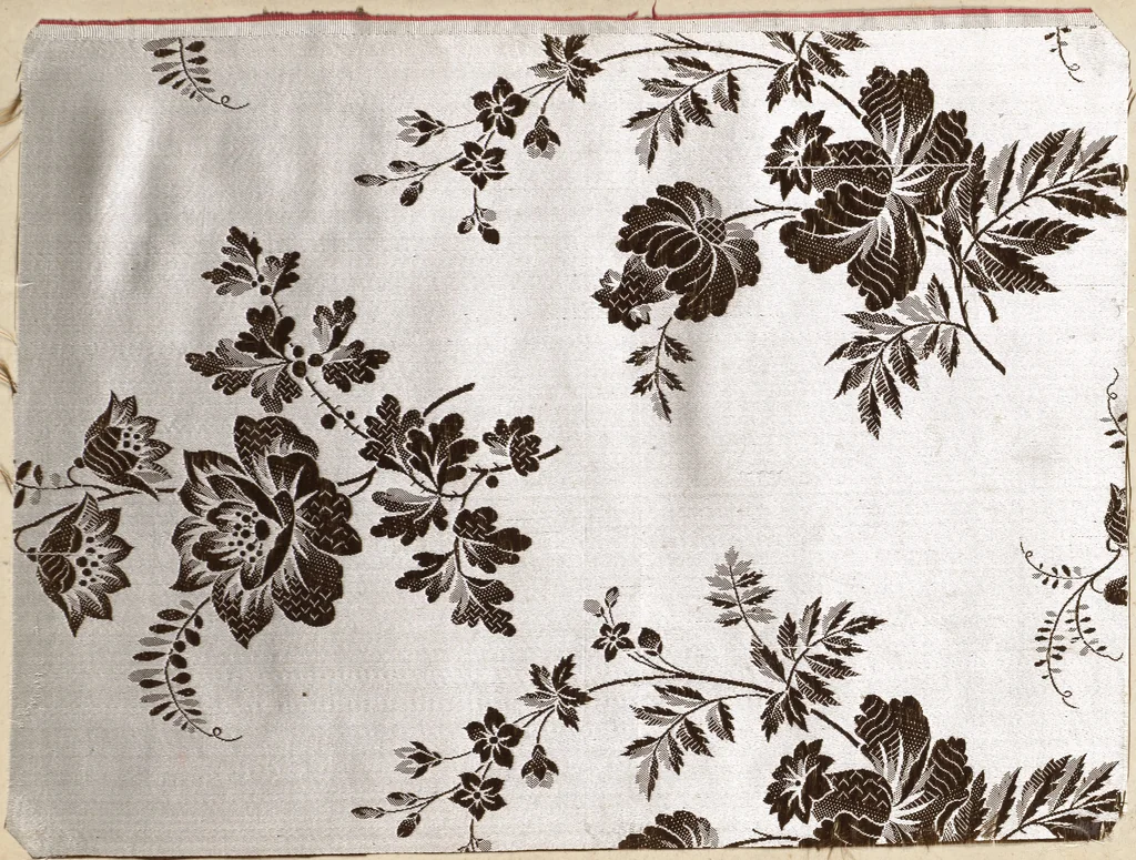 An illustration from Pattern book of silks and damasks, 1700, leaf 17