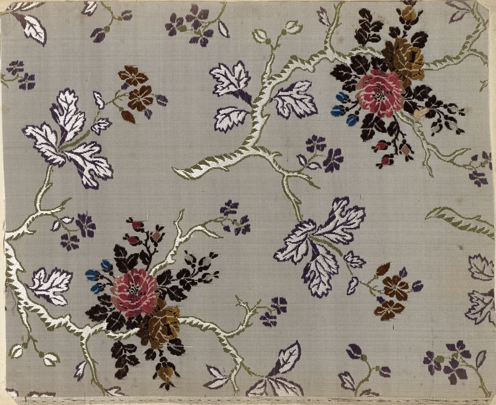 An illustration from Pattern book of silks and damasks, 1700, leaf 20