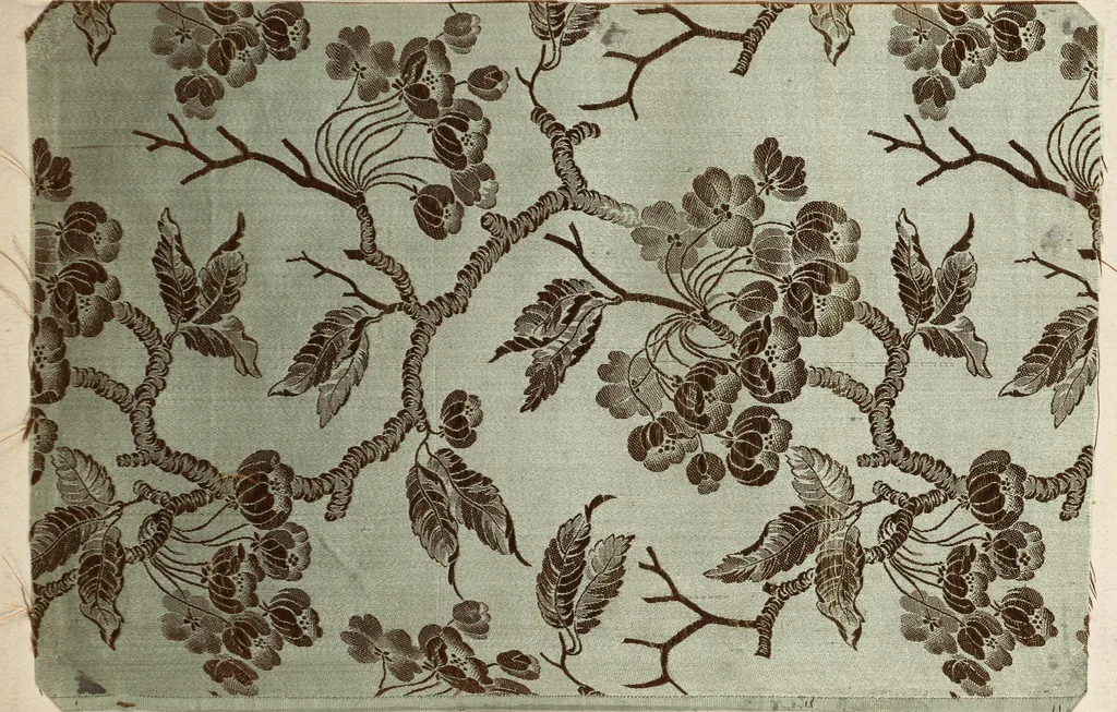 An illustration from Pattern book of silks and damasks, 1700, leaf 21
