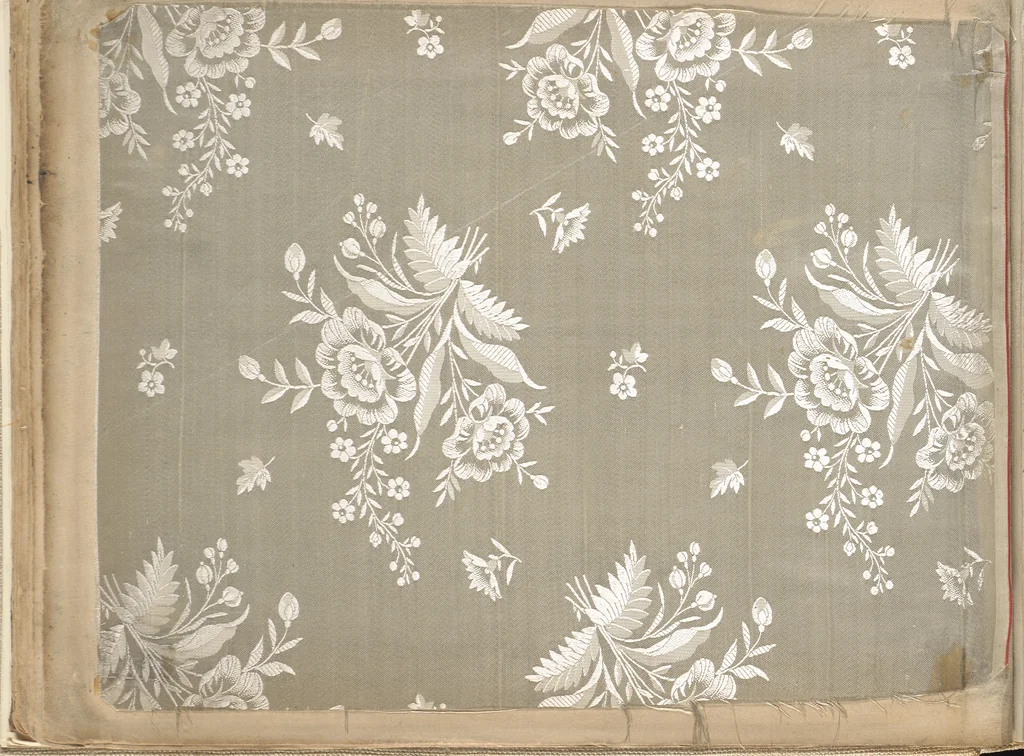 An illustration from Pattern book of silks and damasks, 1700, leaf 29