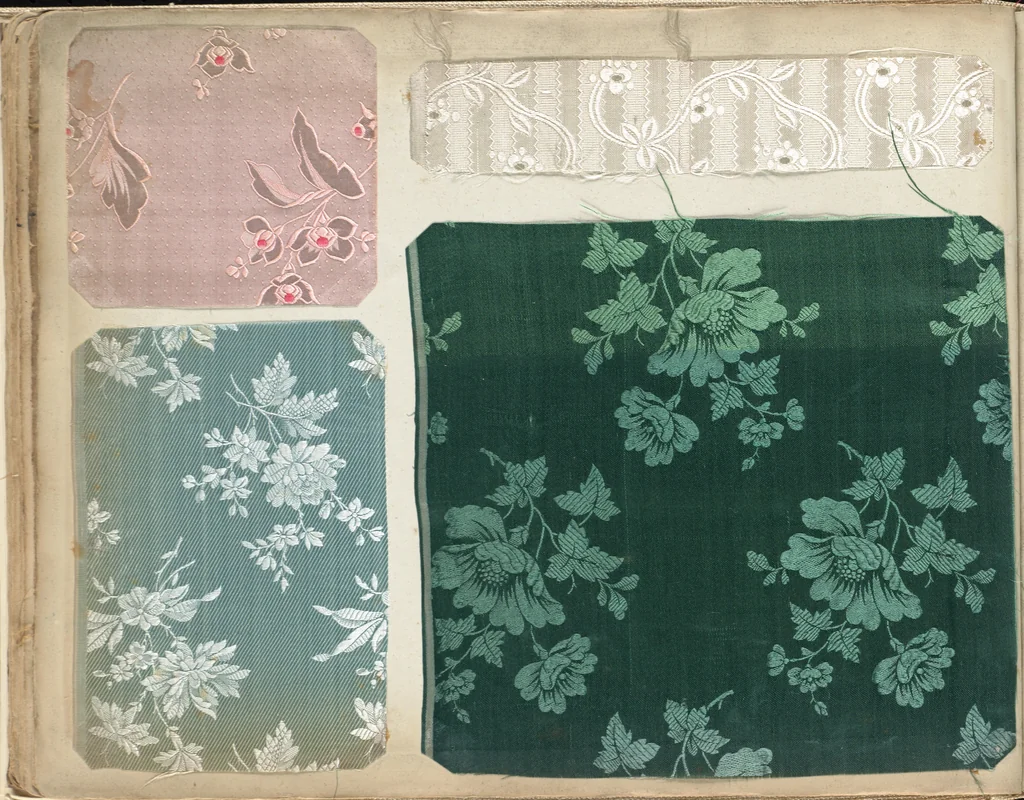 An illustration from Pattern book of silks and damasks, 1700, leaf 33