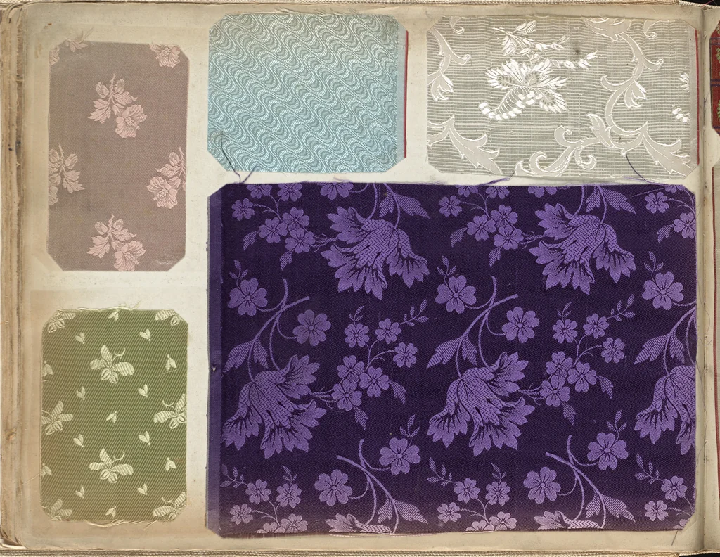 An illustration from Pattern book of silks and damasks, 1700, leaf 39