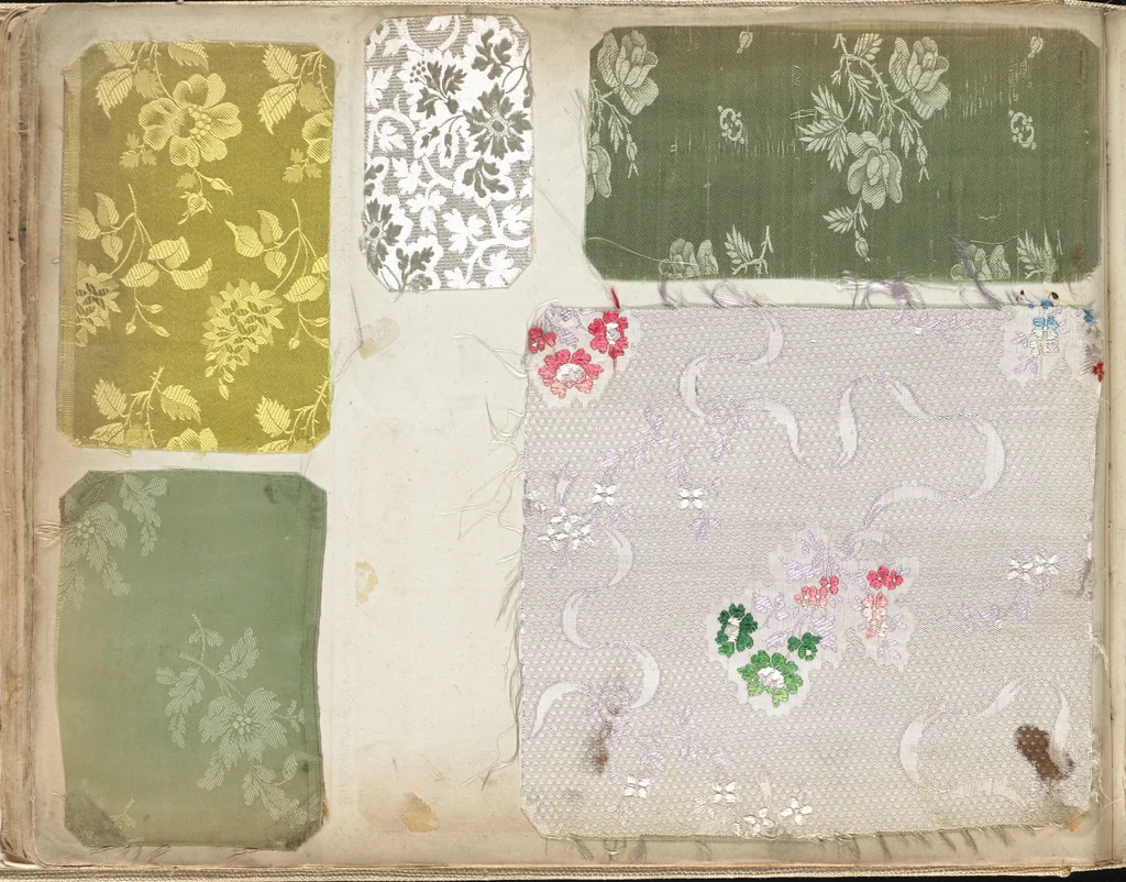 An illustration from Pattern book of silks and damasks, 1700, leaf 43