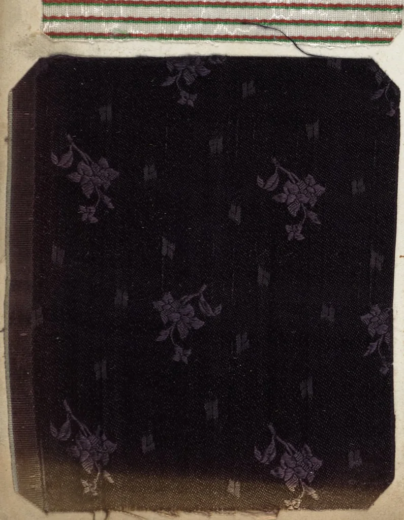 An illustration from Pattern book of silks and damasks, 1700, leaf 49