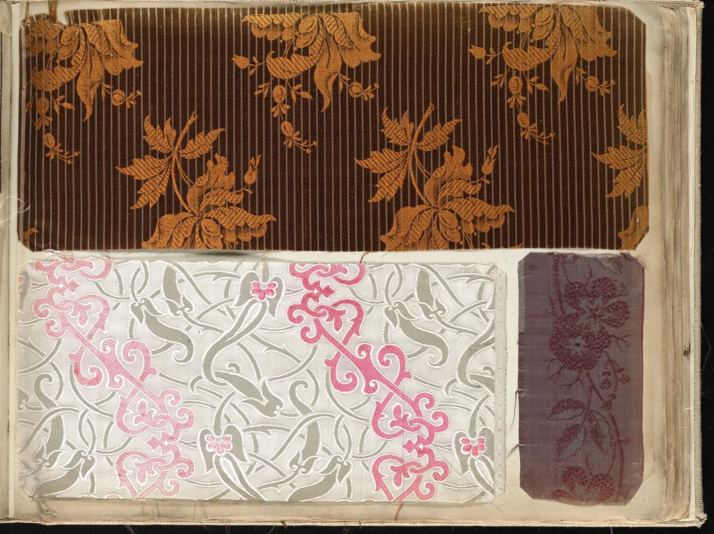 An illustration from Pattern book of silks and damasks, 1700, leaf 56