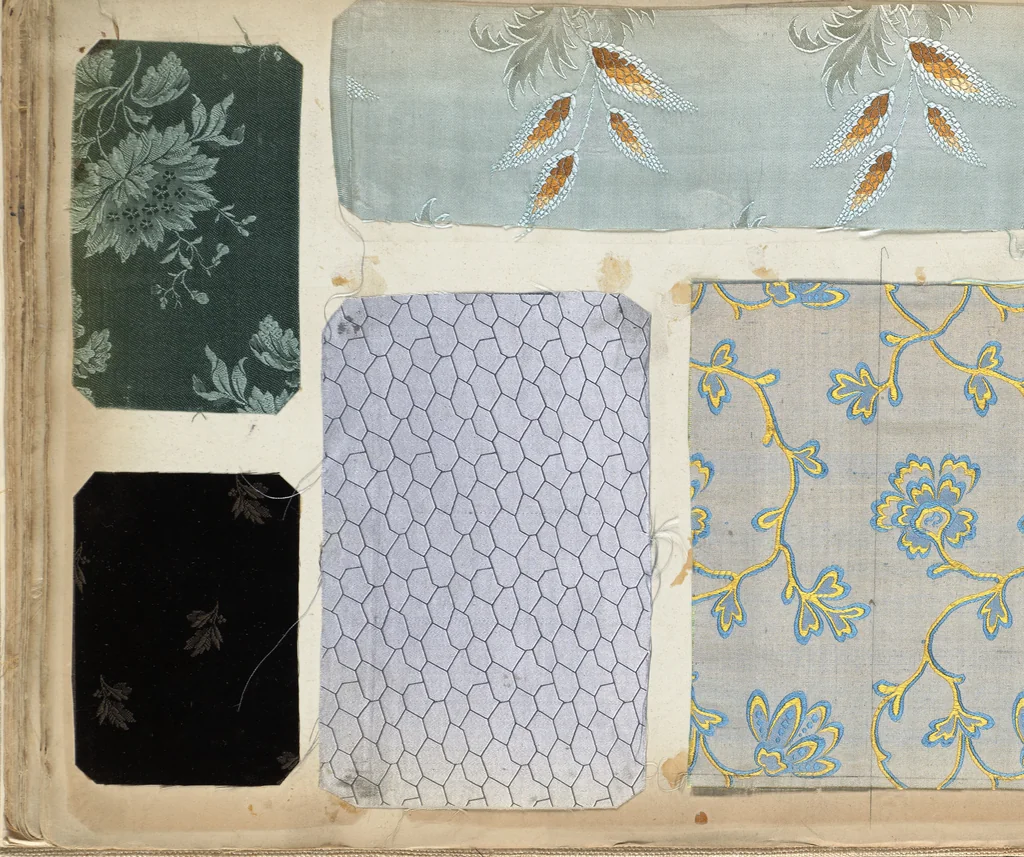 An illustration from Pattern book of silks and damasks, 1700, leaf 57