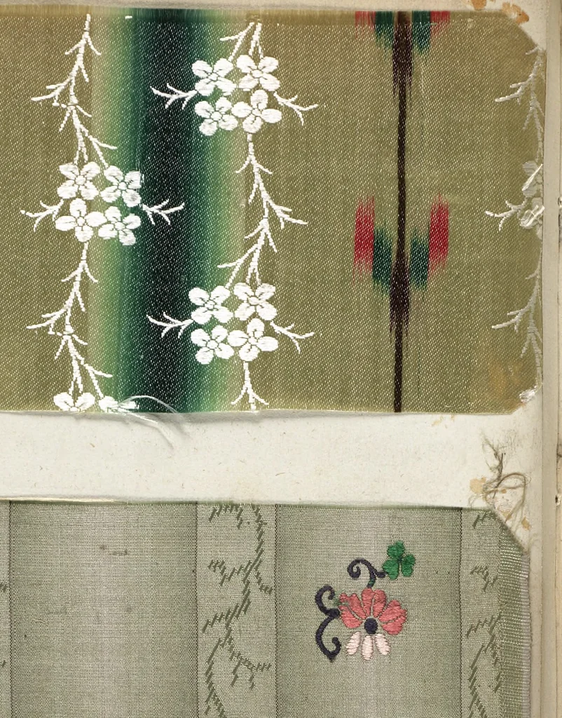 An illustration from Pattern book of silks and damasks, 1700, leaf 61